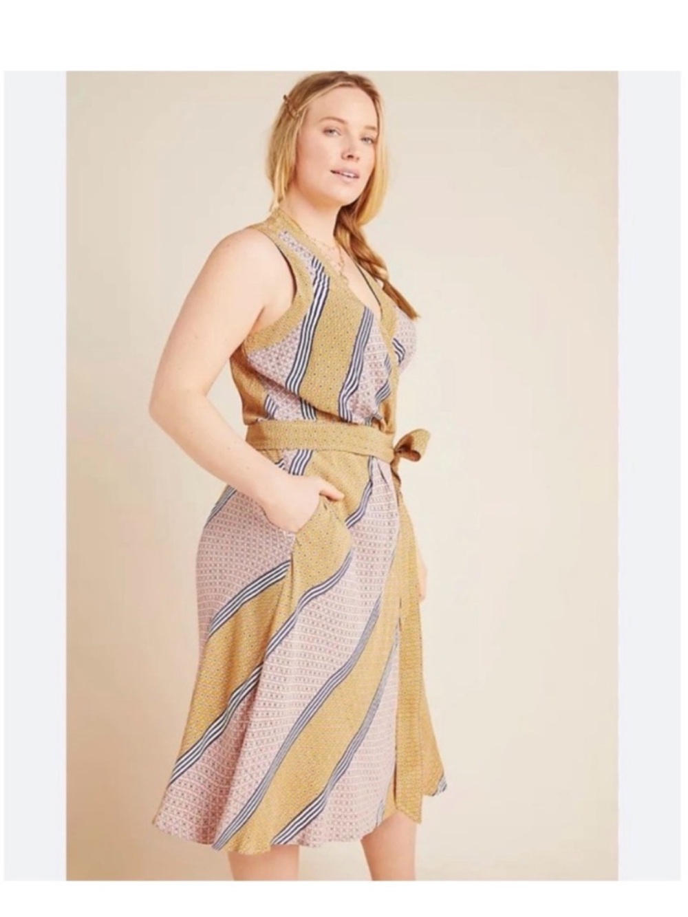 Maeve Anthropologie Carla Wrap Dress Size 10 NWOT never worn tags removed